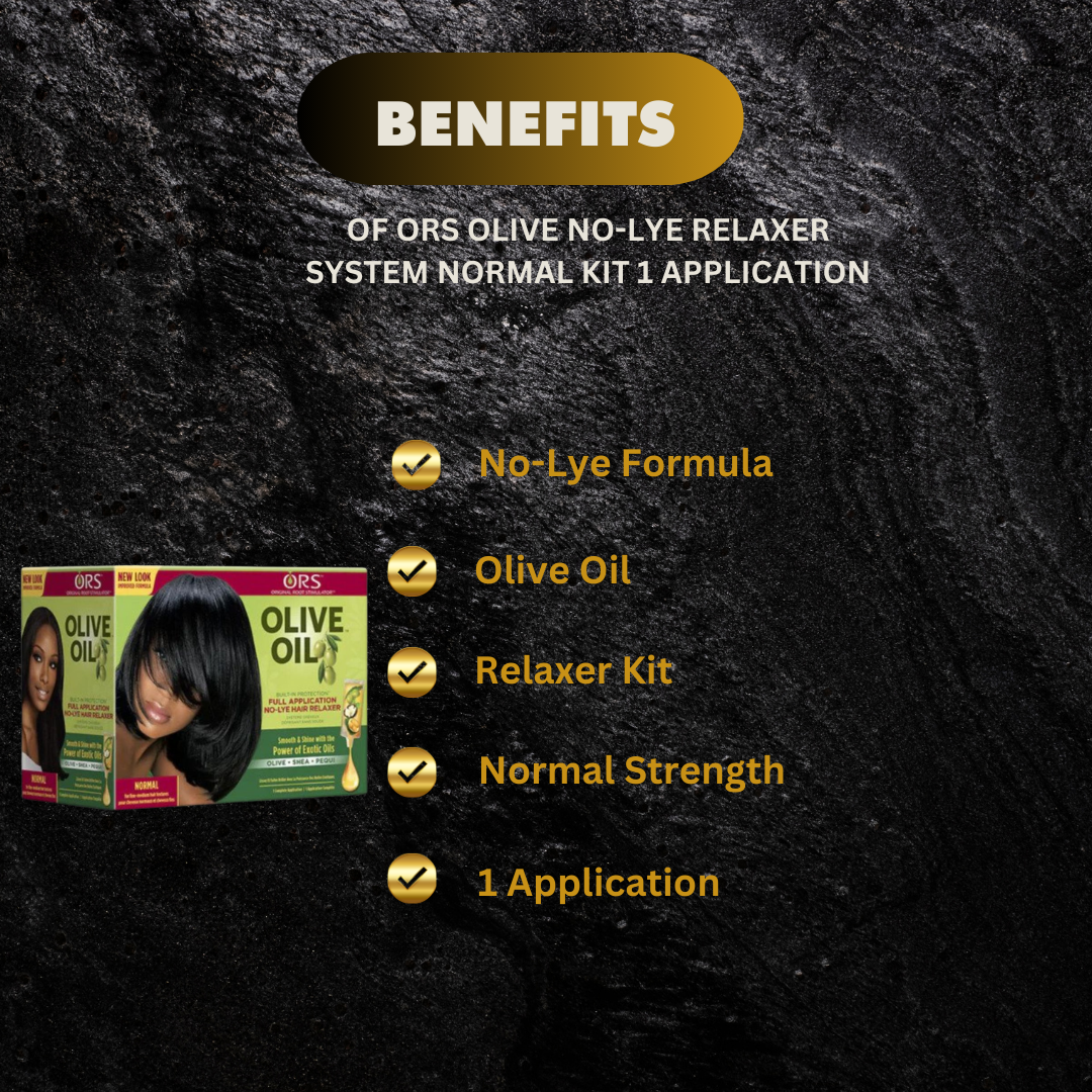 Ors Olive Oil No Lye Relaxer System Normal Kit 1 Application - Premium Beauty Product