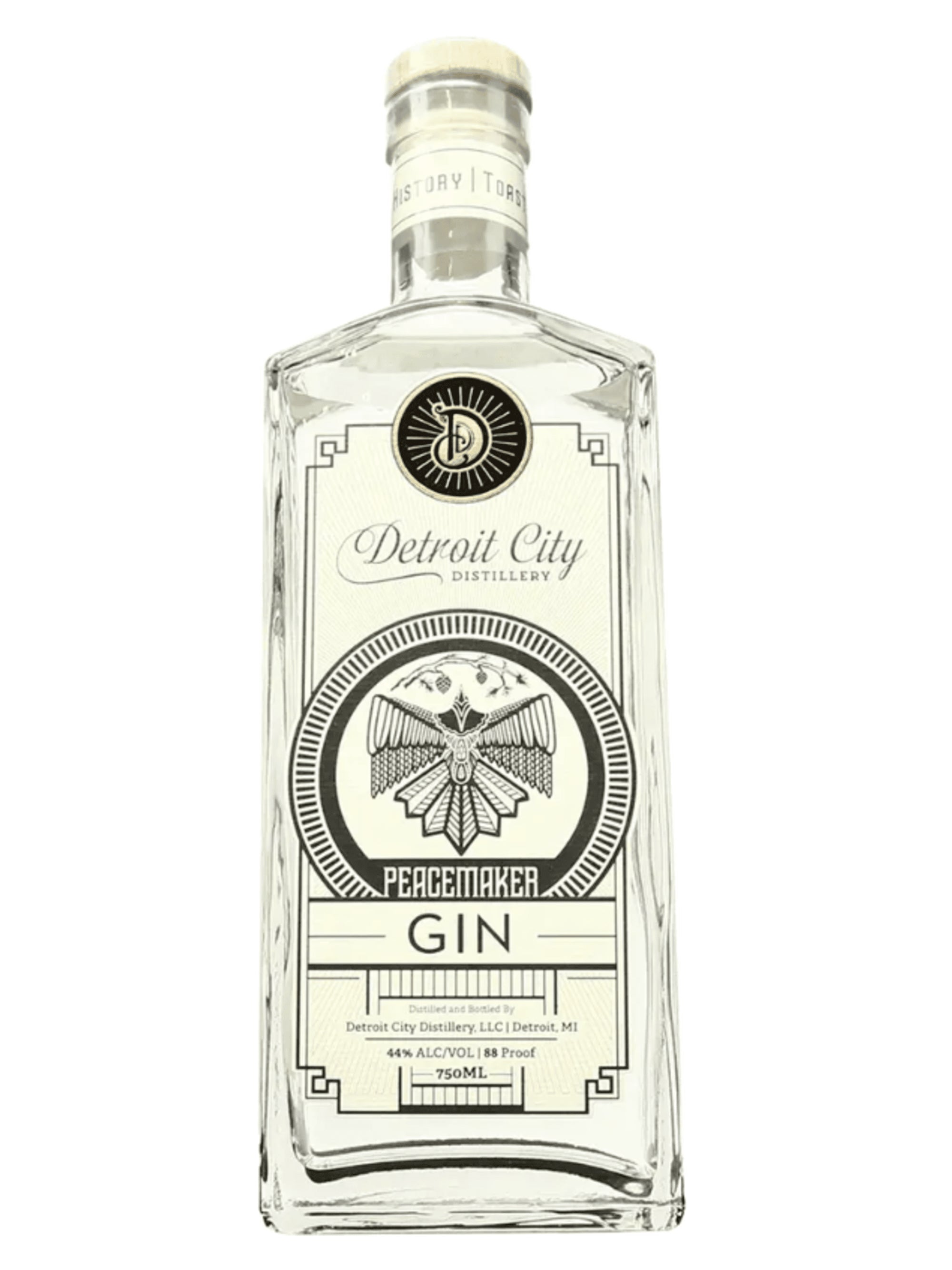 Detroit City Distillery 'Peacemaker' Gin, Michigan, USA (750ml)