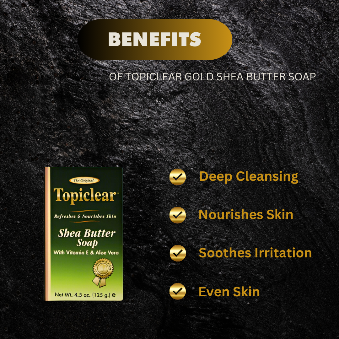Topiclear Gold Shea Butter Soap 4 5 Oz - Premium Beauty Product