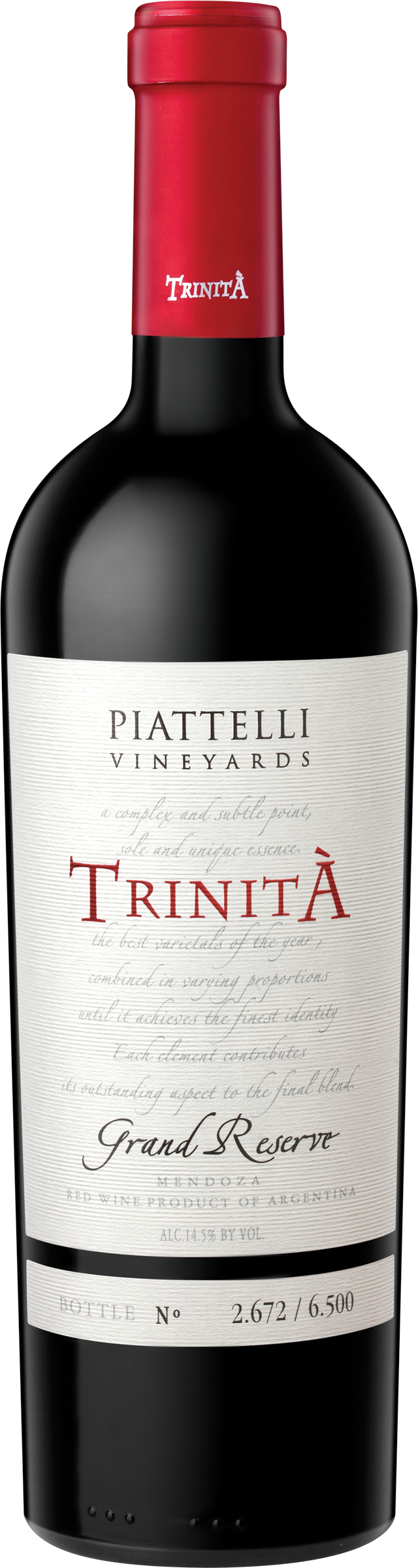 2021 Piattelli Vineyards Grand Reserve Trinita, Mendoza, Argentina (750ml)