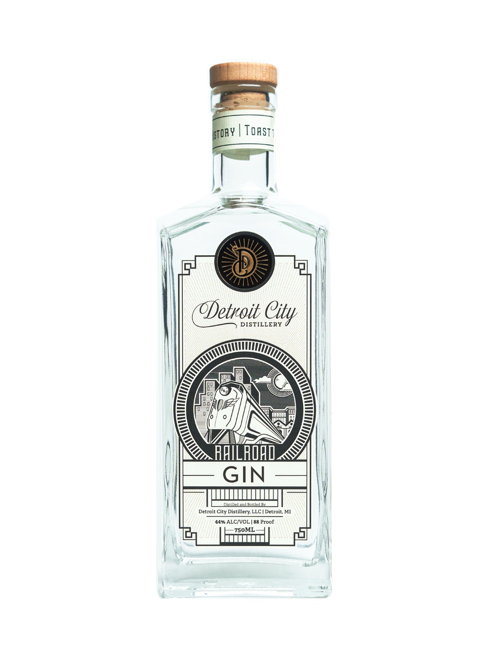 Detroit City Distillery 'Railroad' Gin, Michigan, USA (750ml)