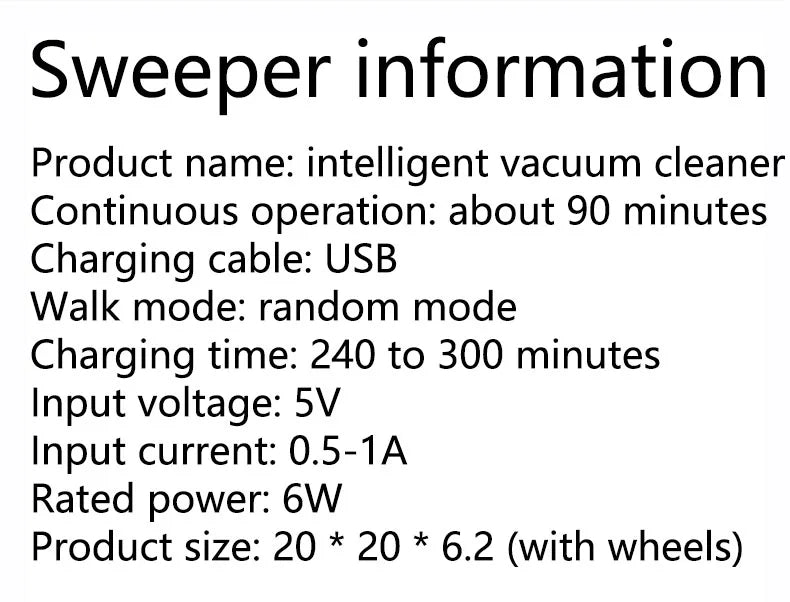 Intelligent sweeping robot hand pushed lazy broom household cleaner Wireless lazy vacuum household cleaning appliances cleaner