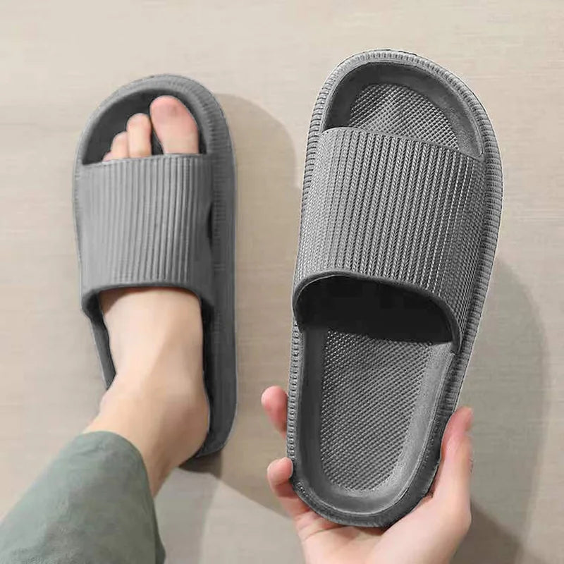 Slippers EVA Sandals Slippers Simple Men Women Wear Thick-Soled Non-Slip Summer Quarters Bathroom Shower  Indoor Home Casual