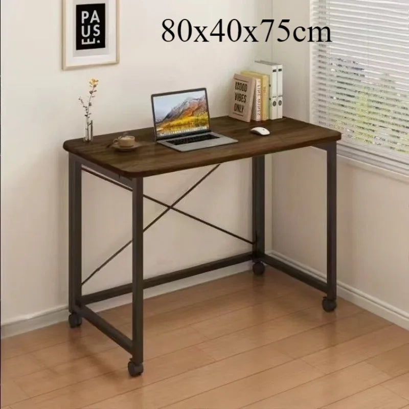 Folding computer desk desk removable table home student study table bedroom bedside table writing table desk