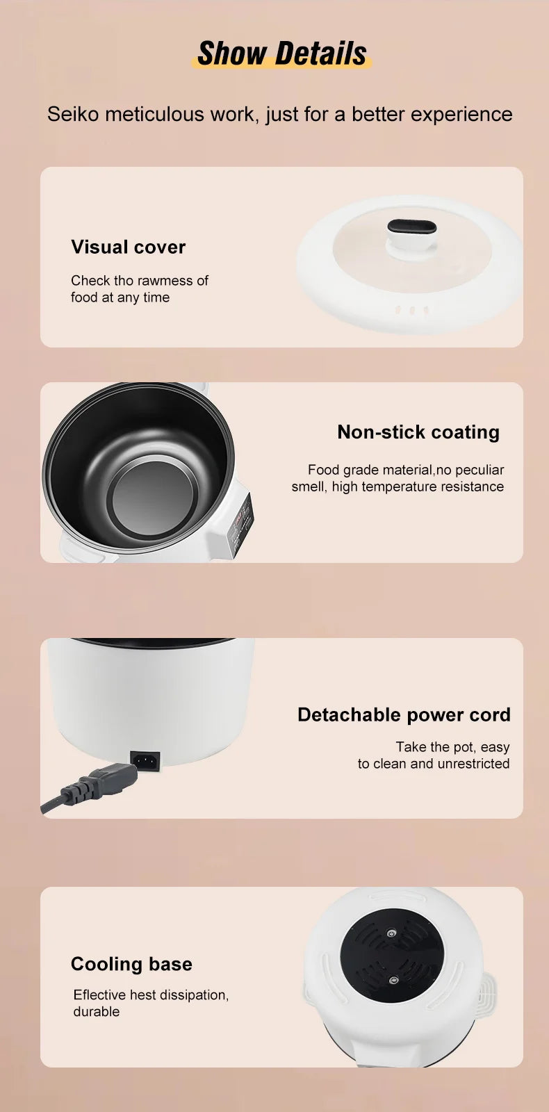 220V Electric Cooker Non-stick Cooking 3.5L Hot Pot Multifunction Electric Cooker Smart Rice Pot For Home Electric Hot Pot