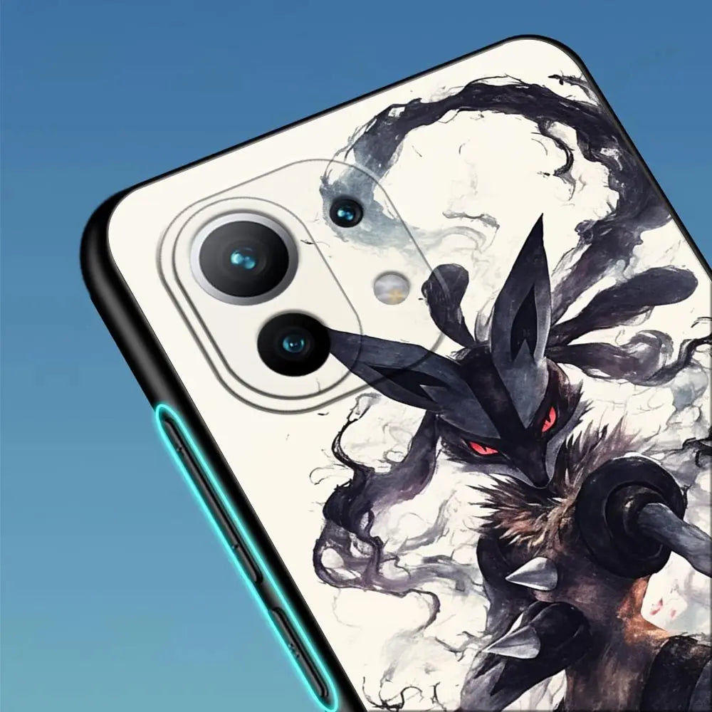Pokemons Umbreons Gengars Draw For Xiaomi 15 Ultra 11T 12T 13T 14T Pro Phone Case POCO X7 M7 F7 Pro F5 F6 M6 X6 Bulbasaur Cover