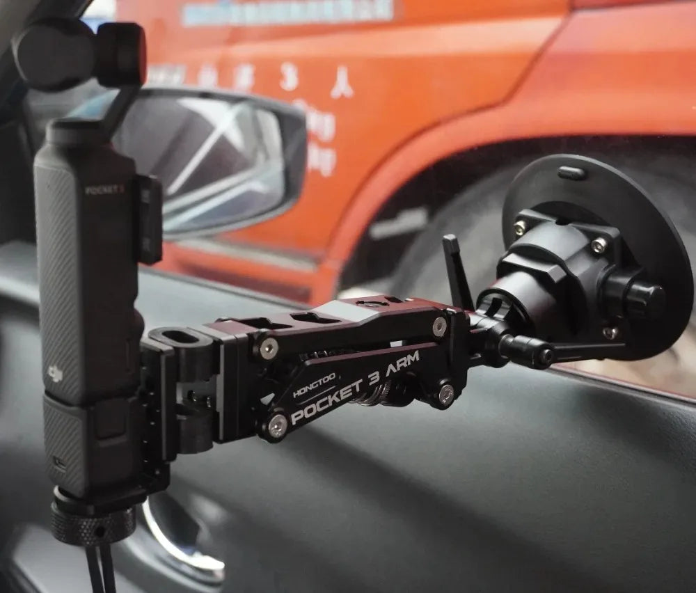 HONGTOO DJI Pocket 3 Car Mount Bracket Support Arm Z-axis Vibration Damper Shock Absorber Arm for DJI POCKET Osmo Gopro Camera