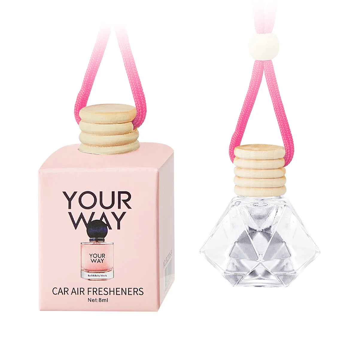 Perfume bottle car perfume, long-term car air freshener, car perfume used for car interior accessories, keep charming and fresh