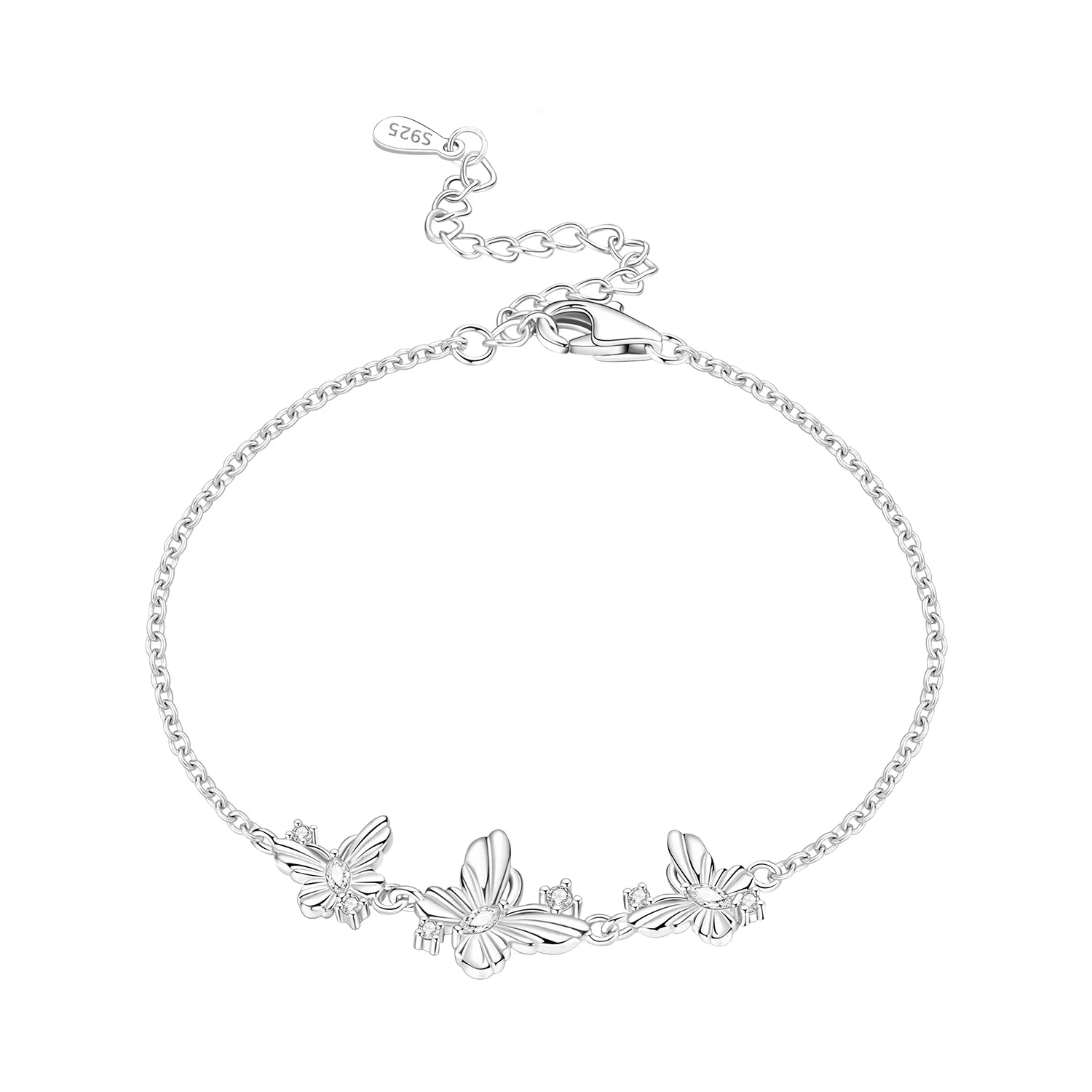 Original 925 Sterling Silver Zirconia Tennis Chain Bracelet for Women Adjustable Gold Color Hot Sale Ideal Birthday Party Gifts