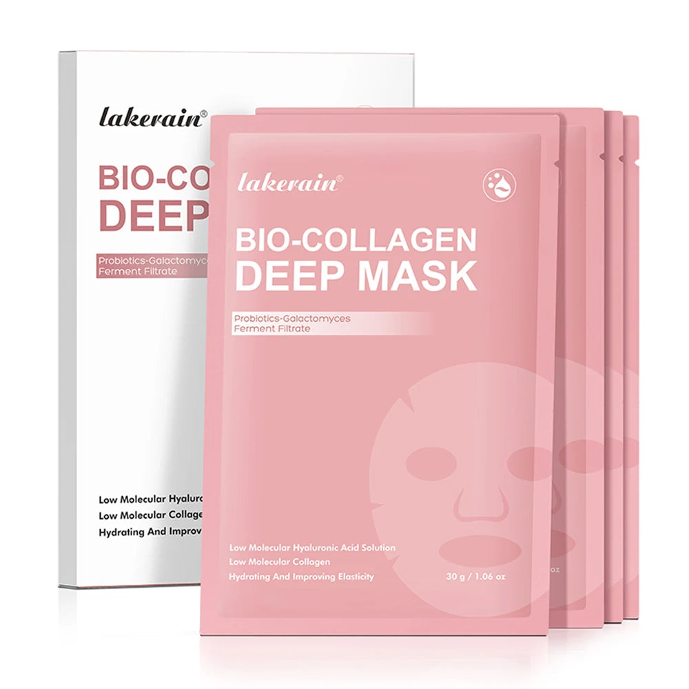 Korean Deep Collagen Mask Peel Off Mask Face Anti Wrinkle Lifting  Skin Care Masks Bio Pack Night Wrapping Woman Overnight Skin