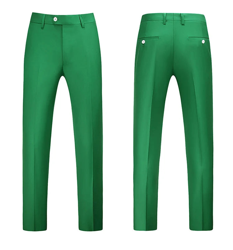 Men Dress Pants Solid Color Slim Fit Business Casual Office Wedding Formal Trousers High Quality Men Clothing Suit Pants 29-40