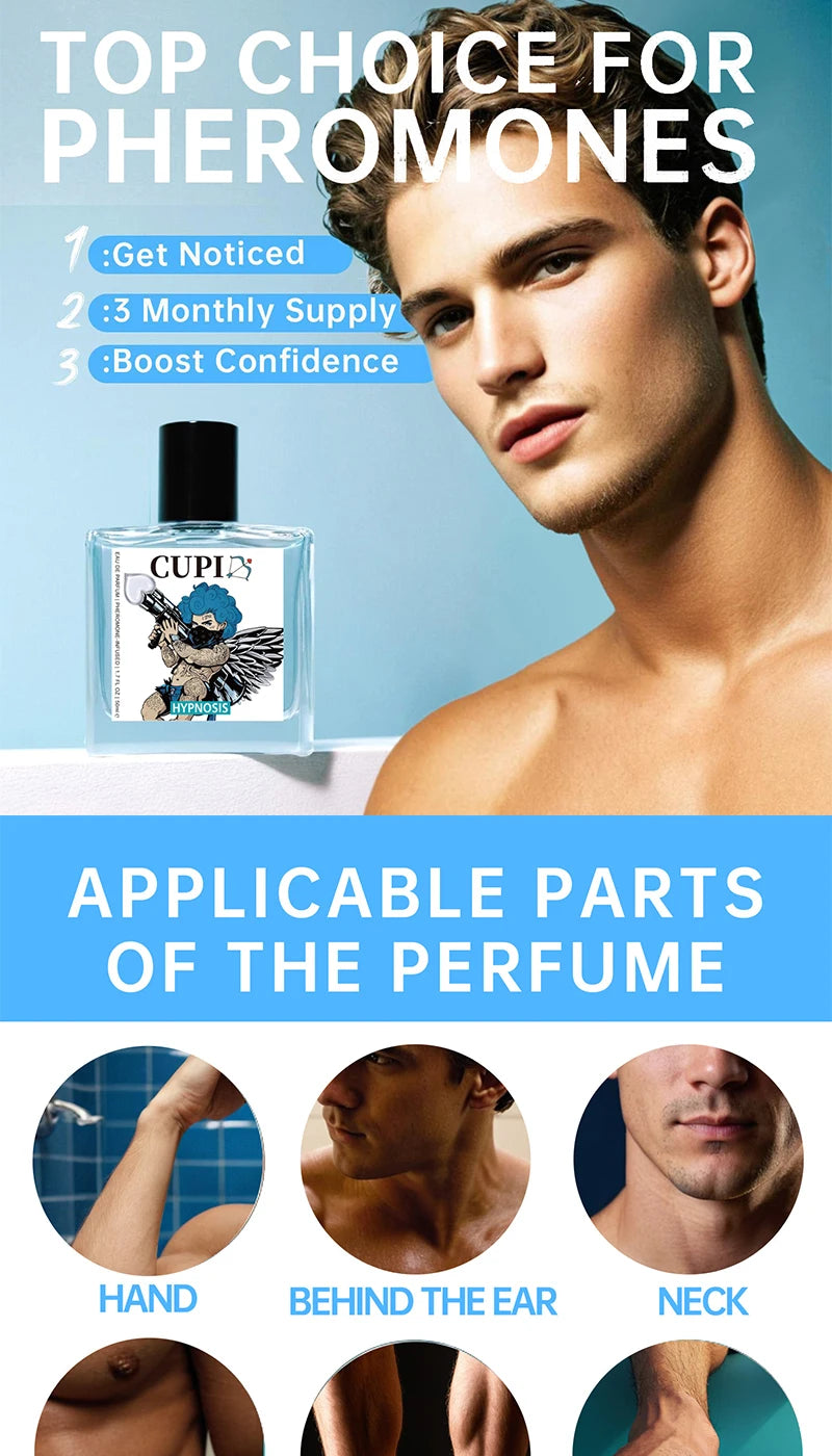 Unisex EDP Perfume Cupid Design 50ml Portable Long Lasting Eau de Parfum Men Women Daily Use Original Brand Elegant