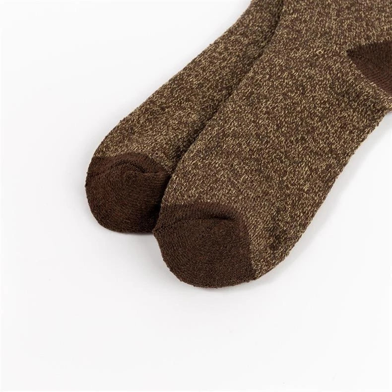 Winter Warm Thick Towel Bottom Man Socks Wool Male Slipper Merino Against Cold Snow Mid-Calf For Men And Women Thermal Thickened