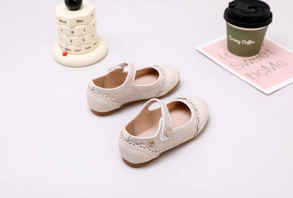 AS Kids Shoes Children Shoes Baby Boys Leather Loafers Toddler Slip On Princess Flats Girls Fashion Oxford Platform Mary Jane