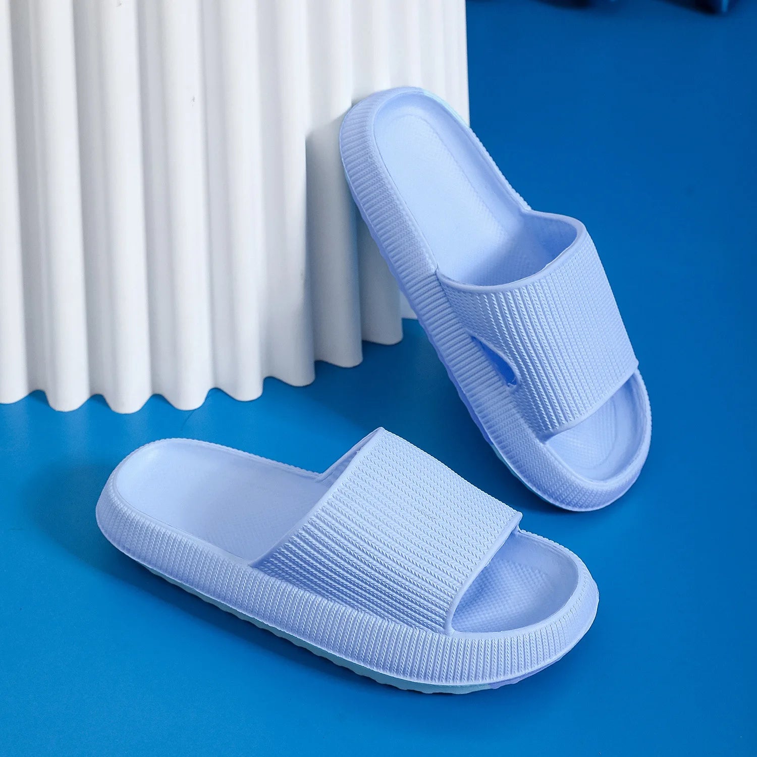 Slippers EVA Sandals Slippers Simple Men Women Wear Thick-Soled Non-Slip Summer Quarters Bathroom Shower  Indoor Home Casual