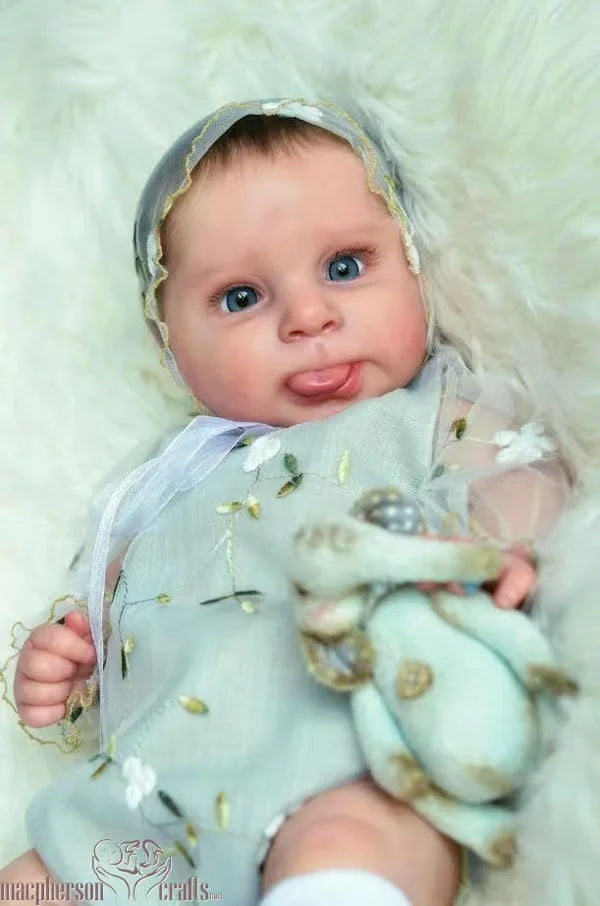 [With Boy Belly ] 20.5inch Reborn Baby Blank Kit Sebby By Cassie Brace Soft Touch without COA