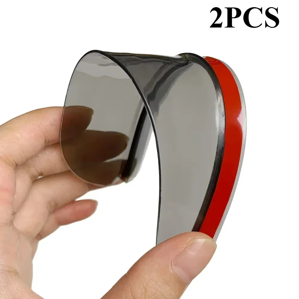 2/4Pcs Carbon Fiber Car Rearview Mirror Rain Shield Eyebrow Flexible Rearview Mirror Rain Shield Protector Eyebrow Rain Cover