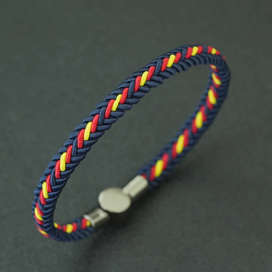 Unique Ethnic String Bracelet Unisex Handmade Braided Lucky Thread Distance Attract Couple Bangle Leisure Accessories Pulseria