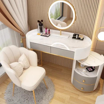 Bedroom Wooden Dressing Table Drawer Girls Led Light Standing Dressing Table Mirror Makeup Mesa De Maquillaje Rome Furniture