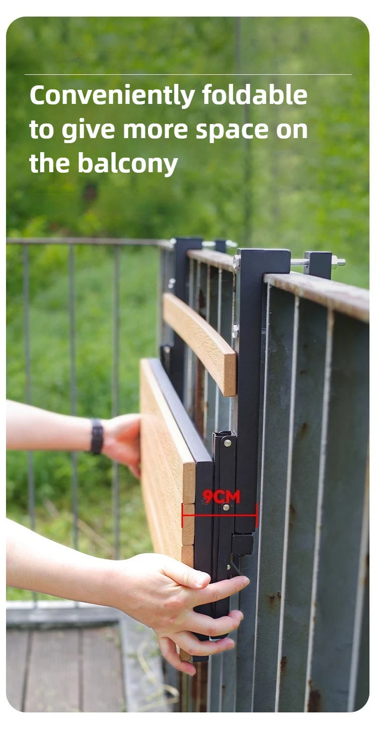 Wooden Outdoor Tables Garden Portable Folding Side Table Simple Modern Removable Study Desk Balcony Outdoor Dining Table