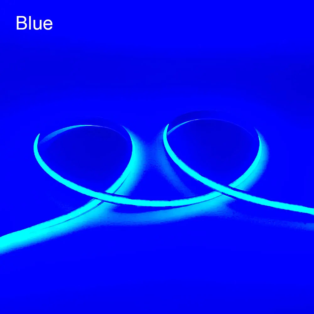 COB Led Strip Lights 12V 24V 320LEDs/m Flexible FOB LED Tape Warm Natural White Red Blue Green Yellow Pink Purple Lighting Decor