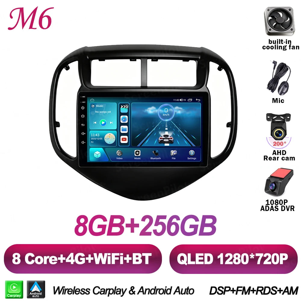 Android 16 For Chevrolet Aveo Sonic 2017-2021 Car Radio Stereo Head Unit Multimedia Video Player Mirror Link Touch Screen 2 din