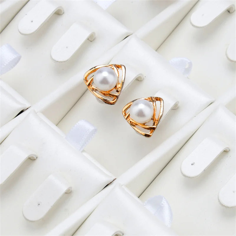 Stackable Leather Ring & Earring Tray - 25x20cm Black White Storage Box with Lid - Jewelry Organizer