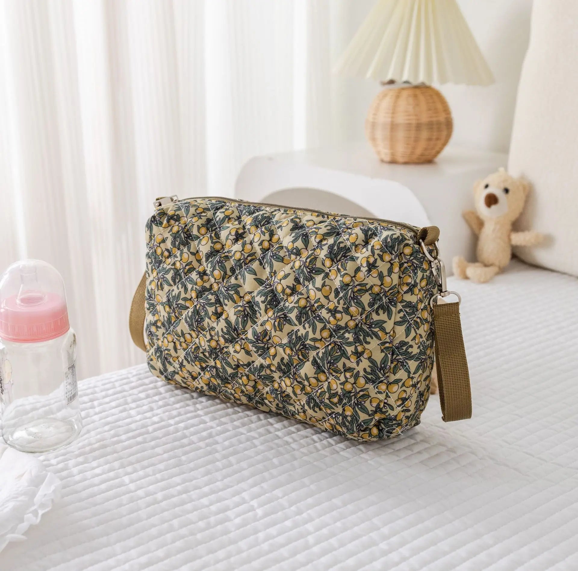 Portable Baby Diaper Storage Bag Travel Handbags for Mommy Baby Items Organizer Makeup Toiletries Bag Maternal Stroller Bag