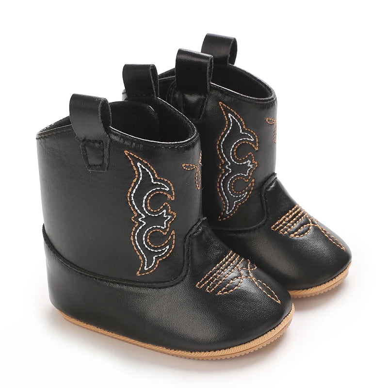 Newborn Baby Boots 0 12 Months Winter Denim First Walkers Boys Girls Warm Casual Western Style