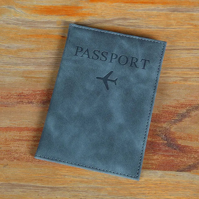 Lover The World Map Passport Cover Hot Stamping Simple Plane Women Men Travel Passport  Case Holder Fashion Wedding Gift