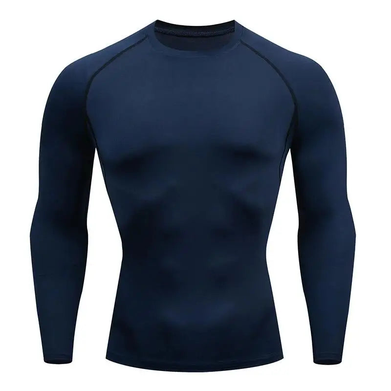 Compression Running Top Men Long Sleeve Shirt For Male Gym Clothing Quick Dry Sportswear Fitness Tee Training Workout Muscle Top