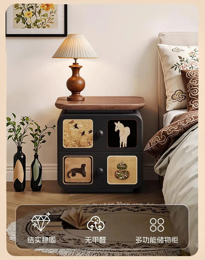 Simple Bedroom Bedside Table Luxury Nordic Storage Unique Drawers Bedside Table Trendy Organizer Mesa De Noche Home Furniture