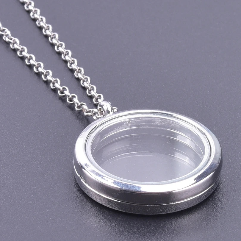1Pc Trendy Sweet Love Glass Reliquary Photo Locket Pendant Necklaces Goth Heart Cremation Ashes Urn Relicario Collares Jewelry