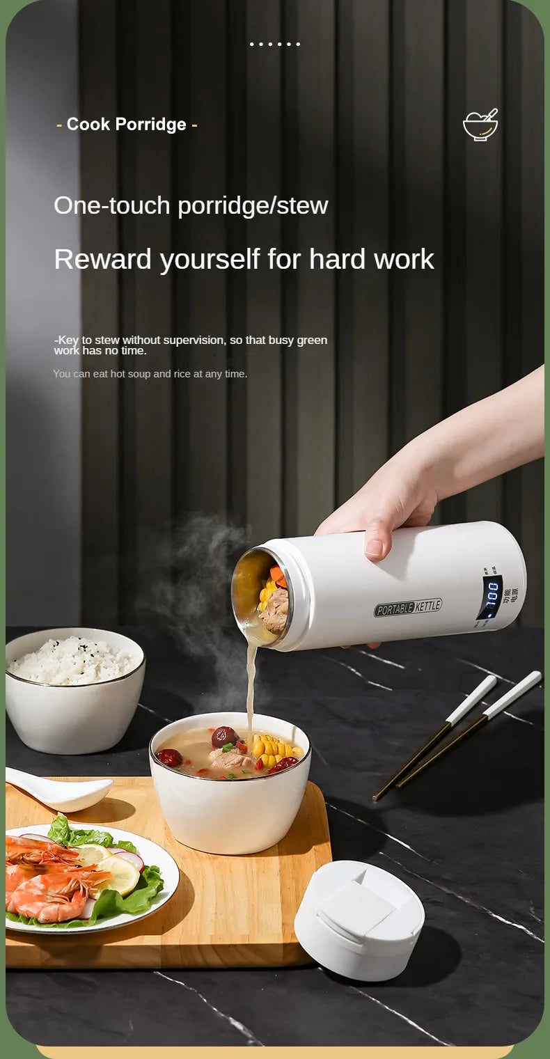 Travel Electric T Kettle Fast Boiling Water Portable baby Milk Warmer Kettle 304 Stainless Steel Thermo Kettles