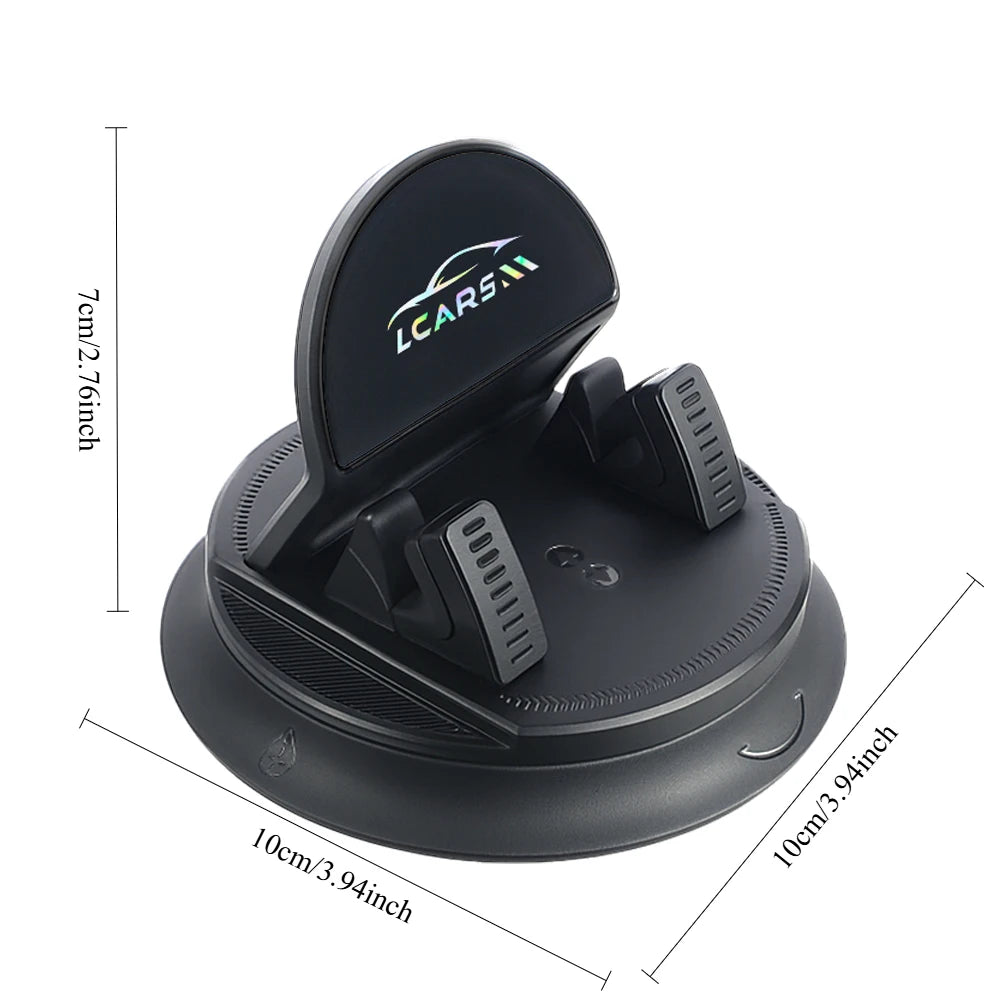 Universal Car Phone Mount Rotatable Dashboard Suction Cup Stand for Mobile Navigation Multi Scene Use in Vehicle and Home