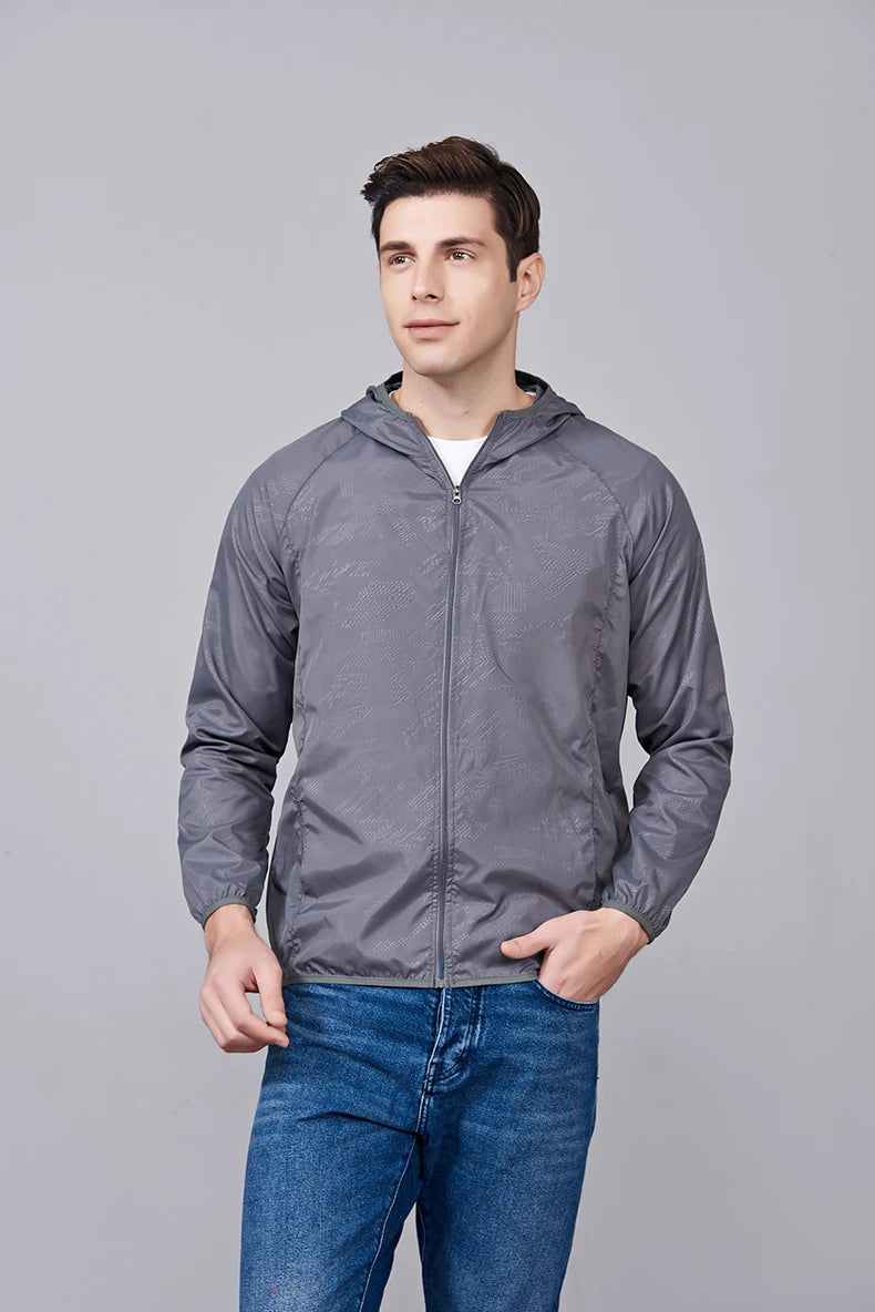 JNLN Unisex Hiking Jacket Men Women Waterproof Quick Dry Camping Windbreaker Outdoor Trekking Fishing Rain Coat Anti UV Clothes