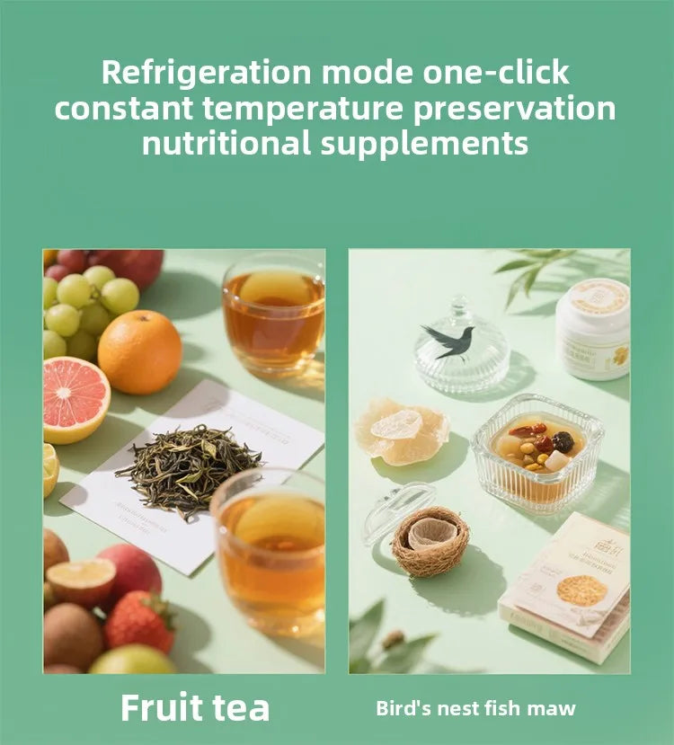 0-70℃ Portable Medicine Refrigerator Car Home Office Three-Purpose Intelligent Temperature Display+Double Power Mode Ultra-Quie