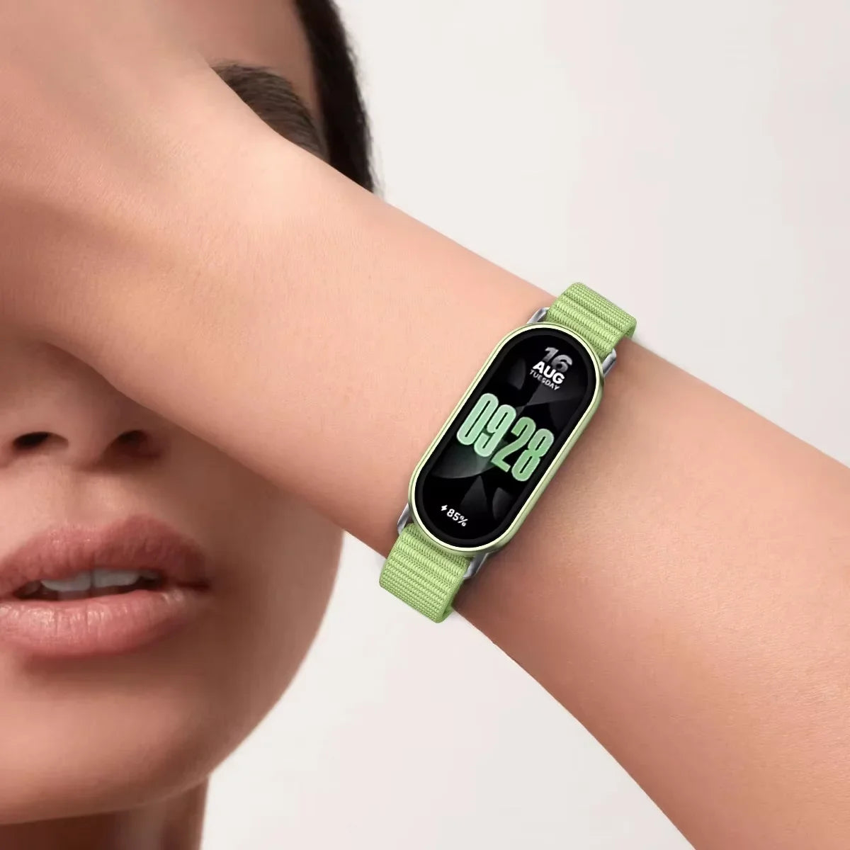 Original Nylon Loop Strap For Xiaomi Miband 10/9/8 Metal buckle Integration Bracelet Band For Miband 10 9 8 Breathable Wristband