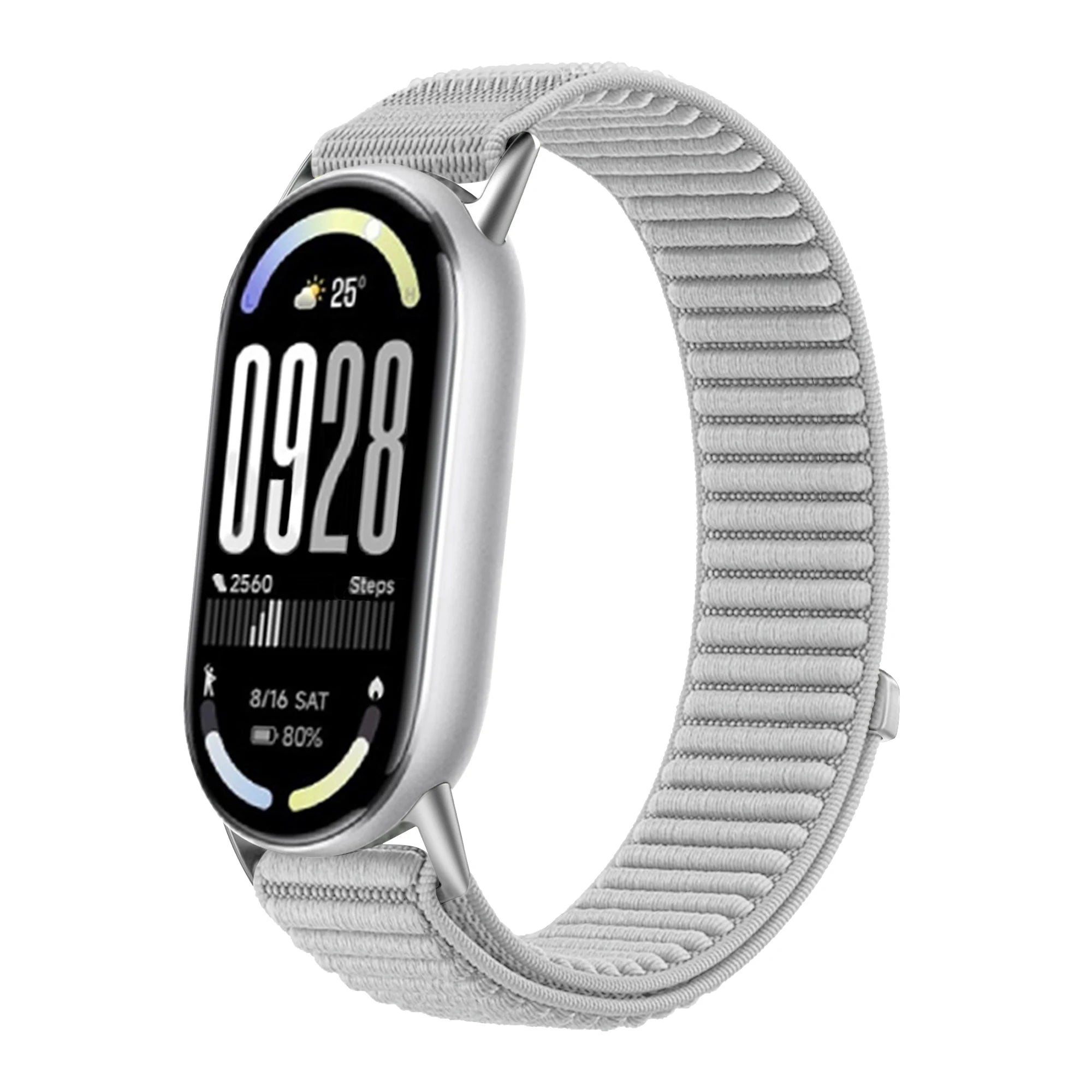 Original Nylon Loop Strap For Xiaomi Miband 10/9/8 Metal buckle Integration Bracelet Band For Miband 10 9 8 Breathable Wristband