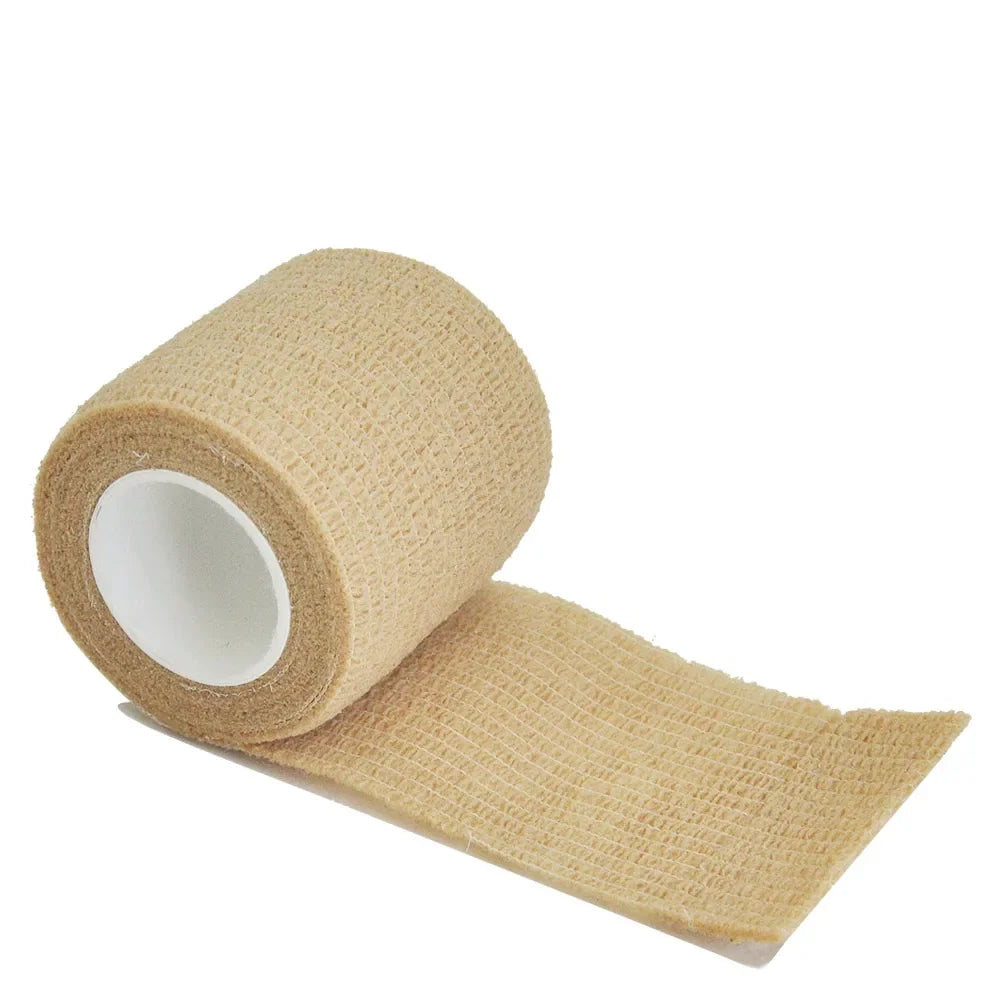 6/10/12pcs First Aid Self Adhesive Cohesive Elasticity Bandages Sports Tape For Wrist Ankle Sprains & Swelling Tattoo Cover