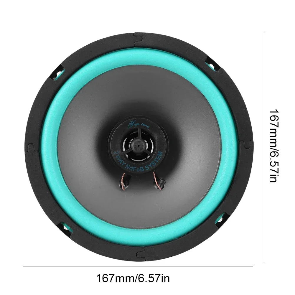 4/5/6 Inch Car Speakers 100W/160W Max Universal HiFi Coaxial Subwoofer Car Audio Music Stereo Full Range Frequency Auto Speakers