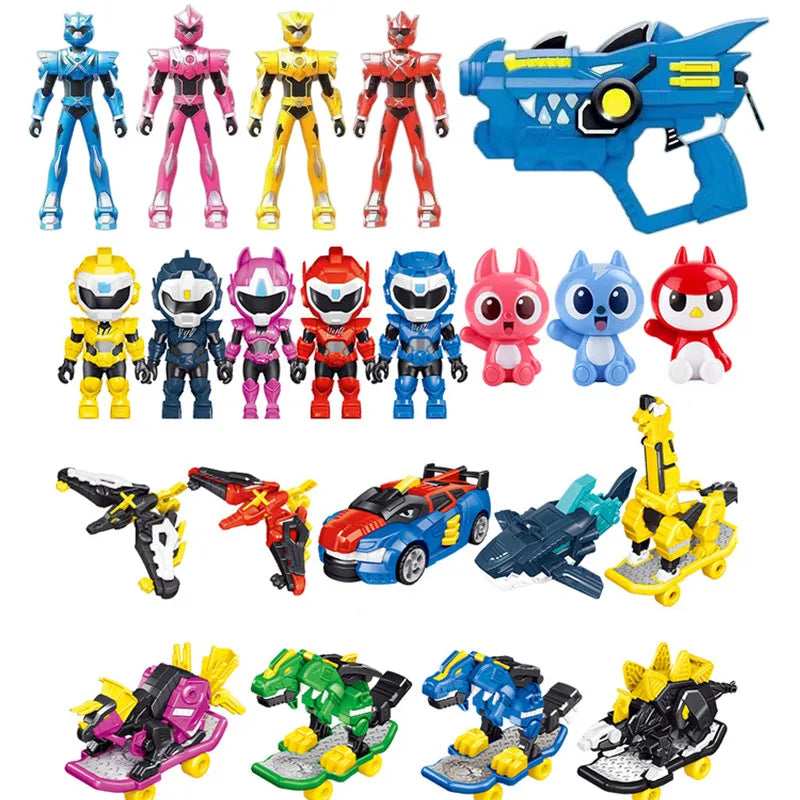 Korea Anime Mini Force Super Dino Power Car Dinosaur Model Action Figures Dolls MiniForce X Collection Toys Children Gift