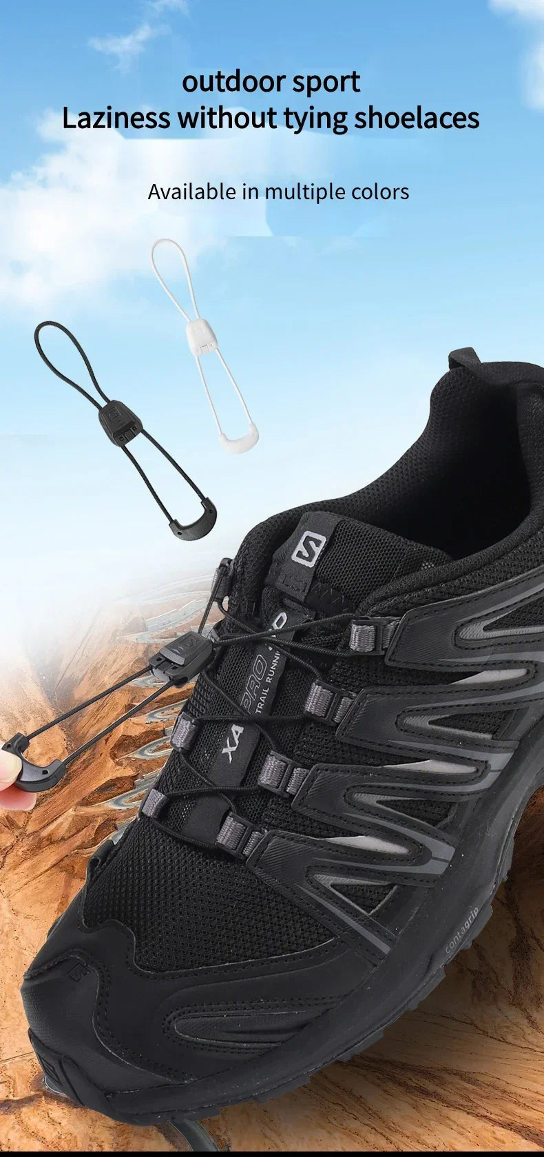 Fashion No Tie Shoelaces Outdoor Running Sneakers Laces Round Tennis Shoe Laces Without Ties Adult Kids Shoelace Shoes Accesorie