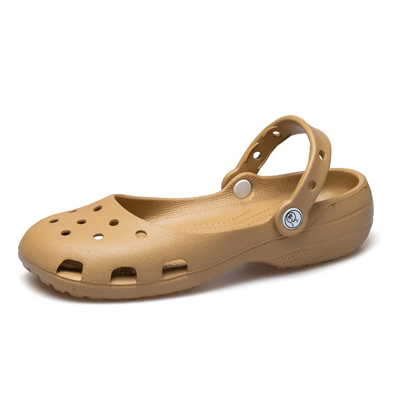 2026 Summer New Women'S Ballet Cave Shoes Mary Jane Eva Durable Anti Slip And Odorous Flat Shoes Beach Shoes For Outdoor Wear