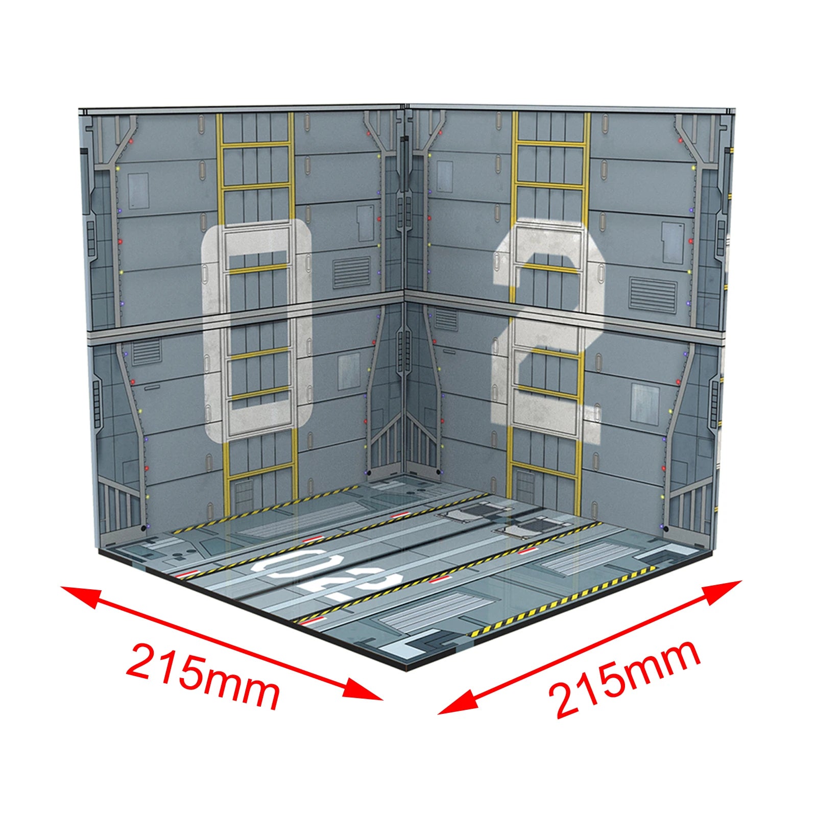 1:12 Backdrop Organizer Showcase Diorama Background Scene Display Layout for Action Figures Dolls Vehicle Scene Toy
