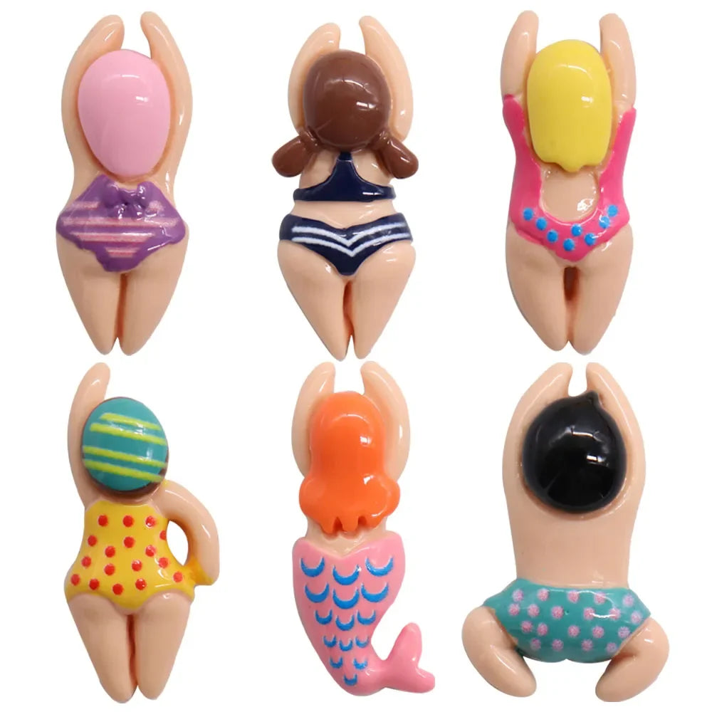 kkjoy 6PCS Resin Sports Charms – Swimming & Athletic-Themed DIY Bracelet Beads, Shoe Clips for Kids & Craft Lovers