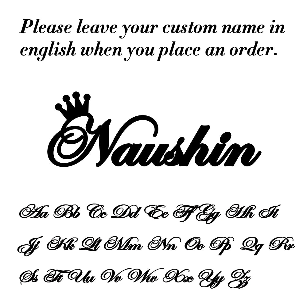 My Shape Custom Name Sparkling Necklaces Stainless Steel Customized Bling Frosted Pendants Personalized Name Chain Jewelry Gifts