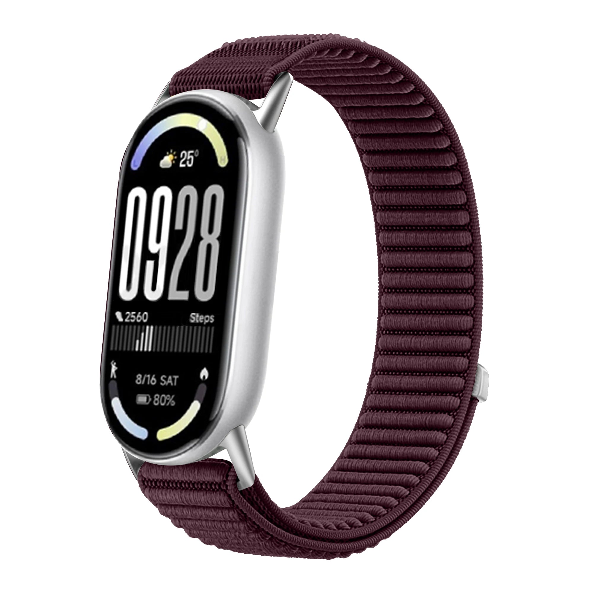 Original Nylon Loop Strap For Xiaomi Miband 10/9/8 Metal buckle Integration Bracelet Band For Miband 10 9 8 Breathable Wristband