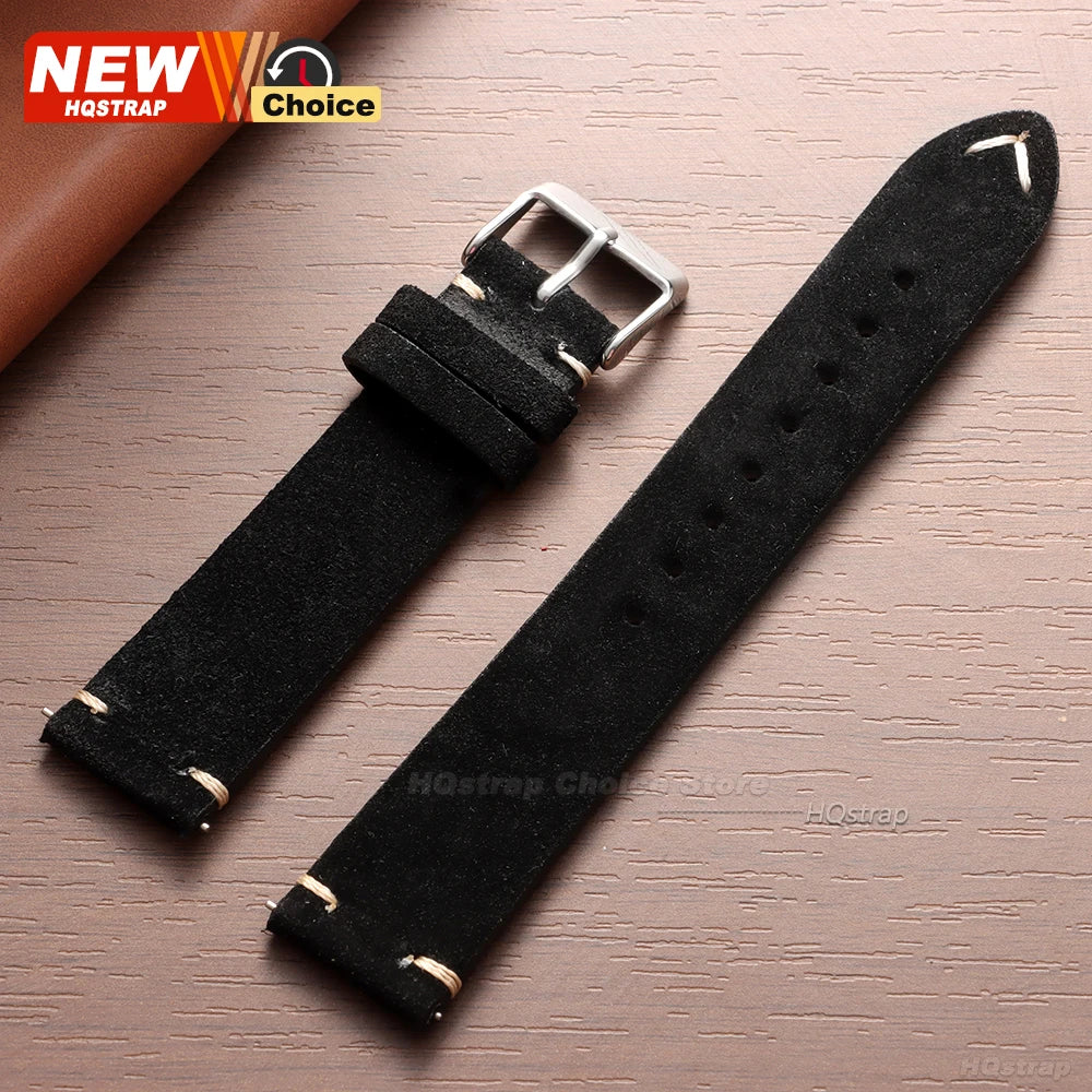 New 14/16/18/19mm 21mm 22mm 20mm Soft Suede Watch Strap for Seiko for Omega Universal Quick Release Bracelet Men Women Wristband