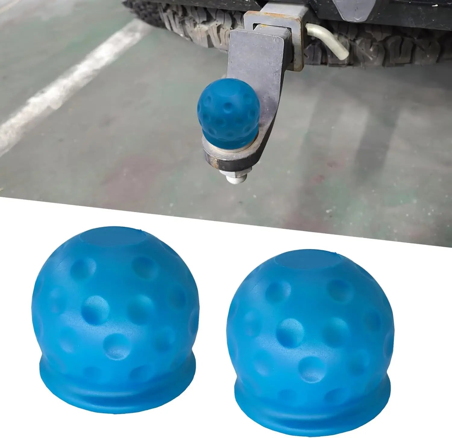 4pcs Universal 55MM Tow Bar Ball Cover Cap Trailer Ball Cover Tow Bar Cap Hitch Trailer Towball Protect Car Accessories